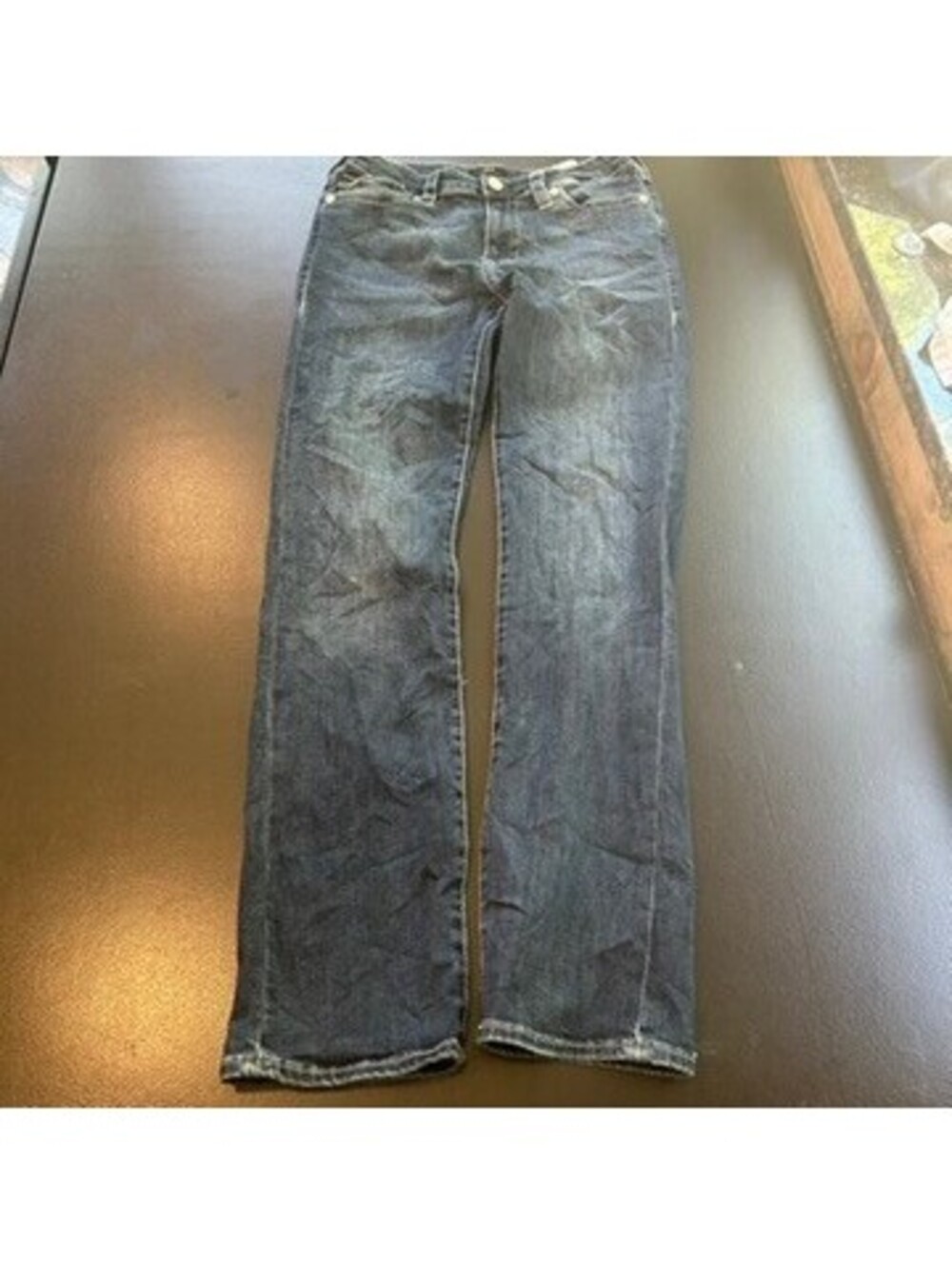 Vintage y2k womensTrue Religion Billie mid rise straight jeans dark wash